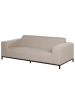 Beliani Gartensofa ROVIGO in Beige/Schwarz - (W) 186 x (H) 68 x (L) 84 cm