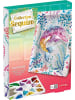 Lansay COLLECTION SEQUINS Delfin Paillettenbild Bastelset 7+ Glitzermosaik