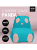 Lumaland LUMALAND Kindersitzsack Animal Line Panda - Türkis/Pastell Pink