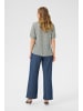 Kaffe Kurzarm-Bluse BPmette Regular fit in Grey Graphic Stripes