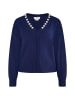 Usha Damen Cardigan Mit Perlen in Marine