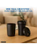 elasto Kaffeebecher "Palermo" in schwarz - 360 ml