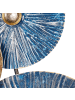 Beliani Wandobjekt ACTINIUM in Blau/Gold - (W) 90 x (H) 51 x (L) 7 cm