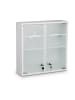 relaxdays Medizinschrank in Weiß - (B)52,5 x (H)53 x (T)15,5 cm