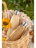 IB Laursen Thermosflasche mit handgeflochtenem Polyrattan in natur