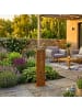 relaxdays Gartendeko "Lieblingsplatz" in Braun - (B)20 x (H)71 x (T)15 cm