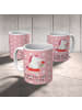 Mr. & Mrs. Panda Tasse Einhorn Dame mit Spruch in Rot Pastell