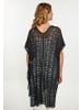 VIRITA Women Poncho in Schwarz