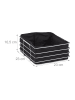 relaxdays Brotkorb in Schwarz - (B)23 x (H)10,5 x (T)23 cm