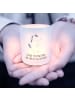 Mr. & Mrs. Panda Kerzenhalter Einhorn Mann mit Spruch in Transparent