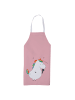 Mr. & Mrs. Panda Kochschürze Einhorn Sänger ohne Spruch in Rot Pastell