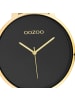 Oozoo Analog-Armbanduhr Oozoo Timepieces gold extra groß (ca. 48mm)