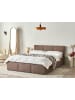 Beliani Doppelbett BOUSSE in Beige - (W) 151 x (H) 79 x (L) 219 cm