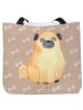 Mr. & Mrs. Panda Tote Bag Mops ohne Spruch in Hundeglück