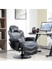 HOMCOM Relaxsessel mit Massagefunktion in Schwarz & Grau 78L x 82,5B x 111,5H cm
