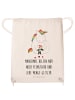 Mr. & Mrs. Panda Rucksackbeutel Einhorn Traurig mit Spruch in Creme
