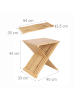 relaxdays Pflanzenhocker in Natur - (B)40 x (H)44 x (T)33 cm