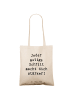 Mr. & Mrs. Panda Tasche Spruch Angst überwinden mit Spruch in Creme