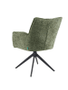 DUBI Möbel 2er-Set: Drehstuhl Mika-Enya in Grün - (B)59 x (H)84 x  (T)66 cm