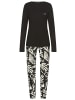 French Connection Pyjama in schwarz/schwarz bedruckt