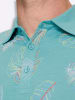 WITT WEIDEN Langarm-Poloshirt in ozean-bedruckt