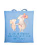Mr. & Mrs. Panda Uni Tasche Erzieher-Dank mit Spruch in Sky Blue