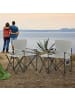 COSTWAY Campingstuhl faltbar 2er Set in Grau