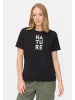 Camel Active T-Shirt aus reiner Baumwolle in Kaviar