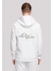 F4NT4STIC Basic Hoodie Mountain Berge Urlaub Winter Schnee Ski in weiß