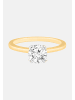 Ethische Diamanten Ring aus 375 Gelbgold mit Lab Grown Diamant