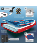 tectake Stand-Up Paddle Board 2in1, Belastbarkeit 200 kg, 288 x 77 x 22,5 cm