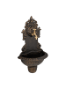 relaxdays Wandbrunnen in Bronze - (B)35 x (H)61 x (T)18 cm