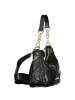 Valentino by Mario Valentino Schwarze Polyurethan-Tasche mit abnehmbarem Schulterriemen