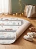 KADIMA DESIGN Kinderteppich Dinosaurier Waschbar Rutschfest Spielteppich in Creme