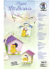 Buntpapierfabrik Ludwig Bähr Paper Birdhouses 'Küken' Set für 2 große und 8 kleine Vogelhäuschen