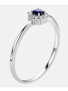 Diamant L'éternel Ring aus 375 Weißgold mit Diamant mit Saphir