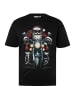 Men Plus Kurzarm T-Shirt in schwarz