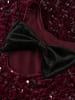 name it Pailletten Festkleid NKFRUSITTA LS DRESS in burgundy