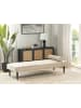 Beliani Chaiselongue MAURIAC in Beige - (W) 74 x (H) 40 x (L) 180 cm