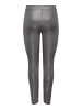 JACQUELINE de YONG Lederoptik Leggings Hosen Coated Stretch Pants JDYSTINE PU in Grau