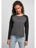 Urban Classics Long Sleef in charcoal/black