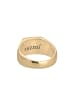 KUZZOI Ring 925 Sterling Silber Siegelring in Gold