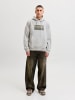 Jack & Jones Kapuzenpullover in Light Grey Melange