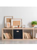 relaxdays 10 x Filzkorb in Schwarz - (B)30 x (H)30 x (T)30 cm
