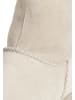 VITAFORM Veloursleder & Doubleface Stiefeletten in offwhite