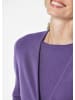 GOLDNER Kurzgröße:  Langarm Feinstrick-Cardigan in lila