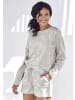 LASCANA Sweatshirt in grau-gemustert