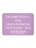 Mr. & Mrs. Panda Magnet Spruch Hausmeister Macht mit Spruch in Lavendeltraum