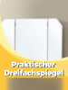 VASAGLE Schminktisch Kailyn in Weiß - (B)100 x (H)150 x (T)40 cm