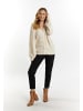 Usha Damen Strickcardigan in Creme Melange